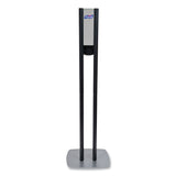 PURELL® ES8 Hand Sanitizer Floor Stand with Dispenser, 1,200 mL, 13.5 x 5 x 28.5, Graphite/Silver (GOJ7218DS) Each