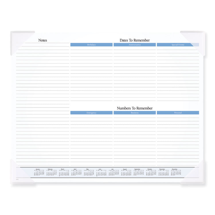 AT-A-GLANCE® Landscape Panoramic Desk Pad, Landscapes Photography, 22 x 17, White Sheets, Clear Corners, 12-Month (Jan to Dec): 2024 (AAG89802)