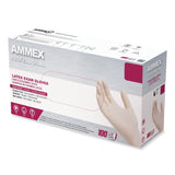 AMMEX® Professional Latex Exam Gloves, Powder-Free, Large, 4 mil (Palm), 5 mil (Fingers), Ivory, 100/Box (AXCGPPFT46100) Box of 100