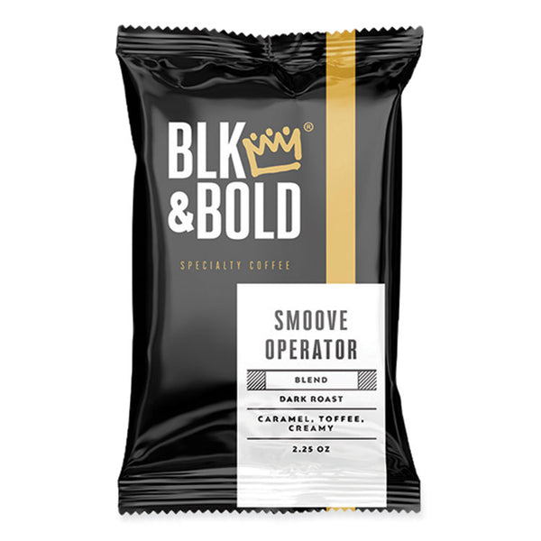 BLK & Bold® Smoove Operator Coffee Fraction Packs, 2.25 oz, 42/Carton (BKD802305)