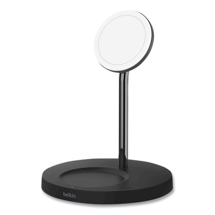 Belkin® BOOST CHARGE Pro 2-in-1 Wireless Charger Stand, 15 W, Black (BLKWIZ010TTBK) Each