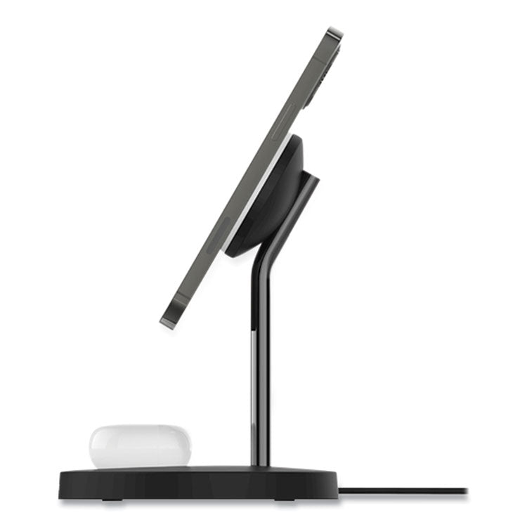 Belkin® BOOST CHARGE Pro 2-in-1 Wireless Charger Stand, 15 W, Black (BLKWIZ010TTBK) Each