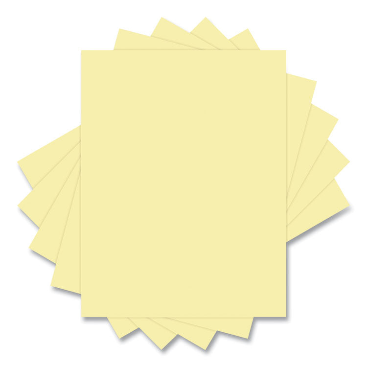 Lettermark™ 30% Recycled Colored Paper, 20 lb Bond Weight, 8.5 x 11, Canary, 500/Ream (DMR94290) 1 Ream