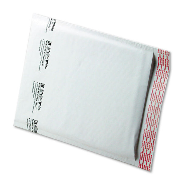 Sealed Air Jiffylite Self-Seal Bubble Mailer, #2, Barrier Bubble Air Cell Cushion, Self-Adhesive Closure, 8.5 x 12, White, 100/Carton (SEL39258)