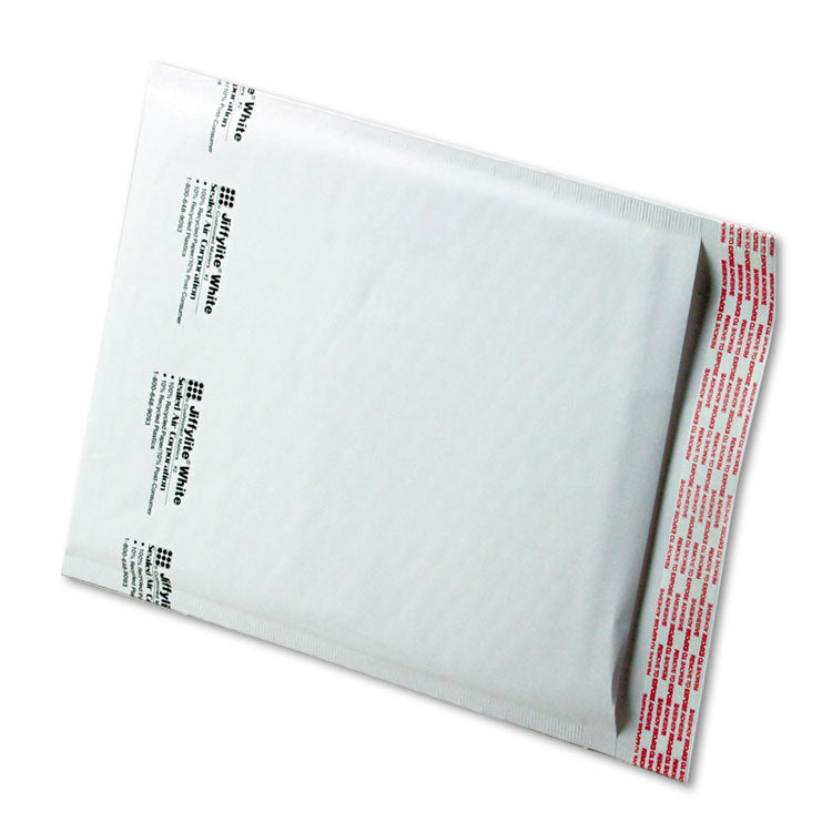 Sealed Air Jiffylite Self-Seal Bubble Mailer, #2, Barrier Bubble Air Cell Cushion, Self-Adhesive Closure, 8.5 x 12, White, 100/Carton (SEL39258) Carton of 100
