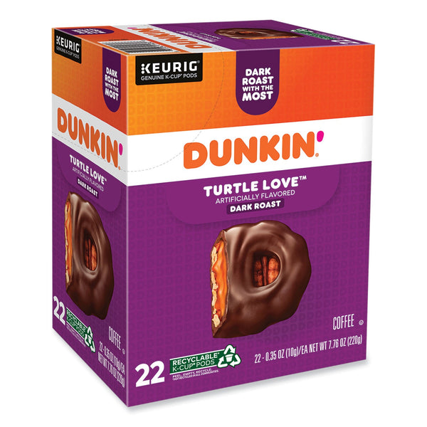 Dunkin Donuts® K-Cup Pods, Turtle Love Coffee, 22/Box (GMT5000367615) Box of 22