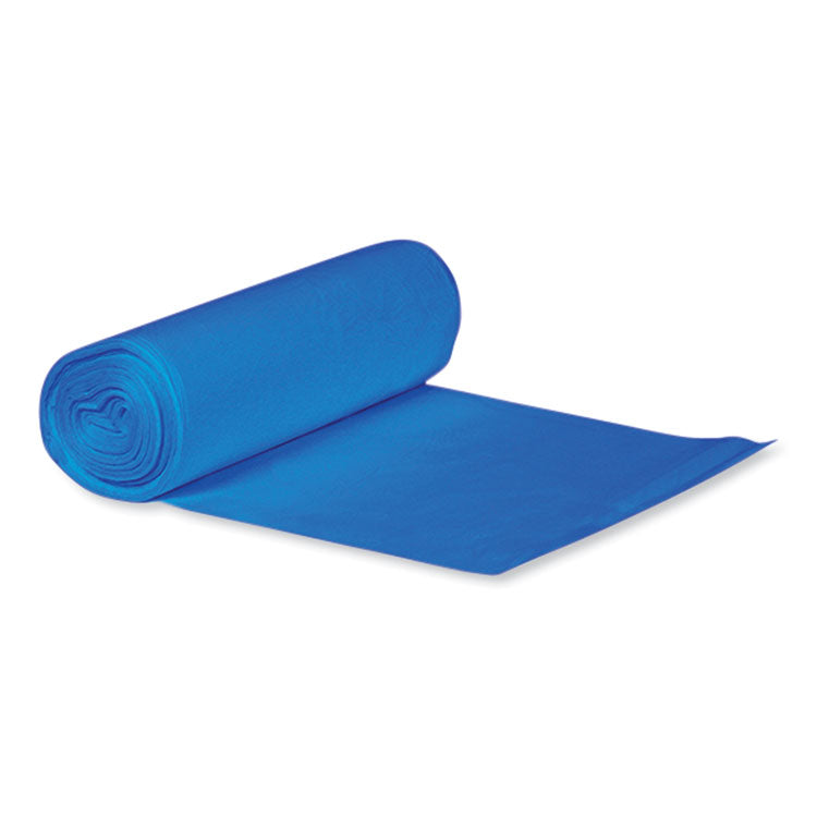 Heritage Eco Blend Max Can Liners, 33 gal, 0.8 mil, 33" x 39", Blue, 25 Bags/Roll, 8 Rolls/Carton (HERL6639TXER1) Case of 200