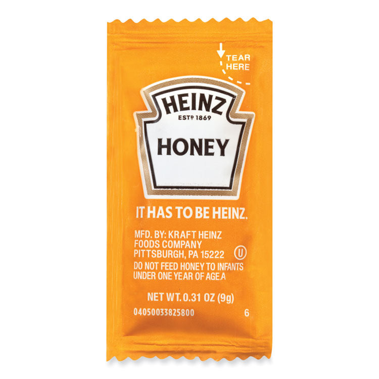 Heinz Single Serve Honey, 0.31 oz Individually Wrapped, 200/Carton (HJH055254)