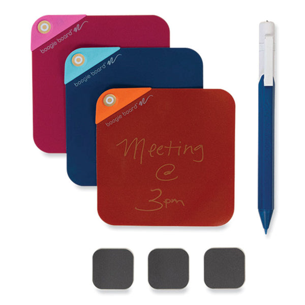 Boogie Board™ VersaNotes Starter Pack Reusable Notes, Three Assorted Color Notes plus Pen (IMV10M60001)