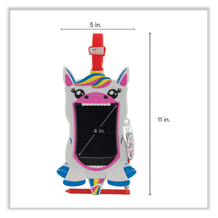Boogie Board™ Sketch Pals Digital Doodle Pad, Lilly the Unicorn, 4" LCD Touchscreen, 5" x 11", White/Pink/Black (IMVJFBP1U001)