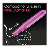 Kotex® U by Kotex Click Compact Tampons, Regular, 32/Pack (KCM51584) Pack of 32