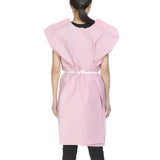 McKesson Patient Exam Gown One Size Fits Most Mauve Disposable (180608_CS) 50/CS