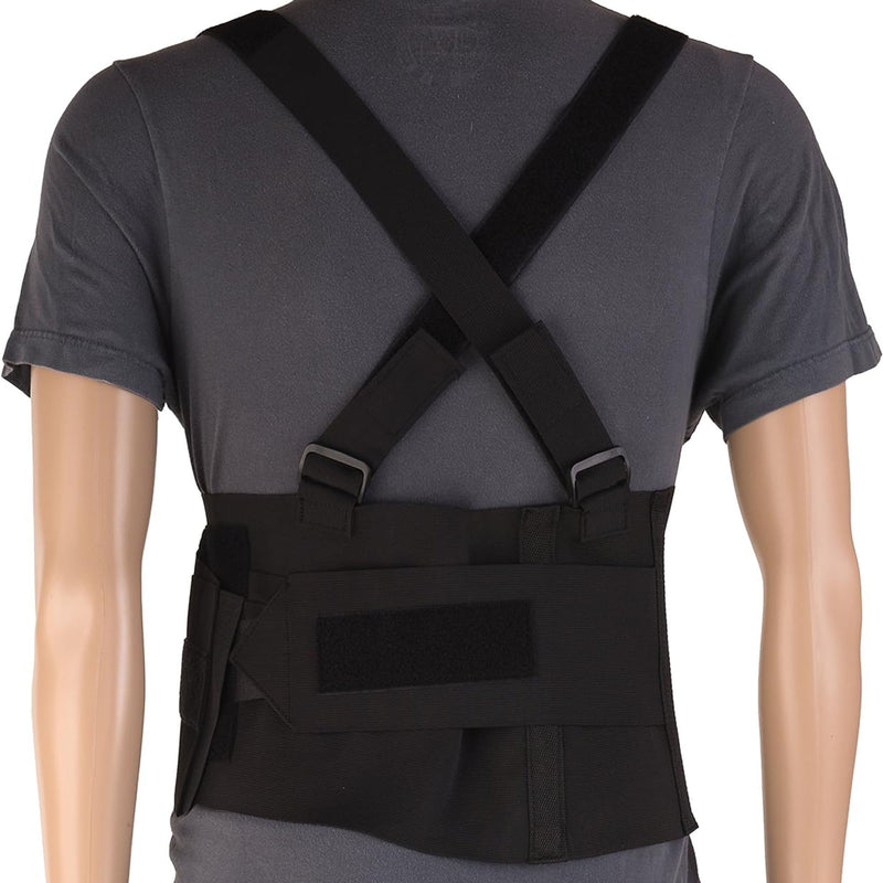 DMI® Occupational Back Support One Size Fits Most Hook and Loop Closure 28 to 40 Inch Waist Circumference 9 Inch Height Adult (836306_EA) 1/EA