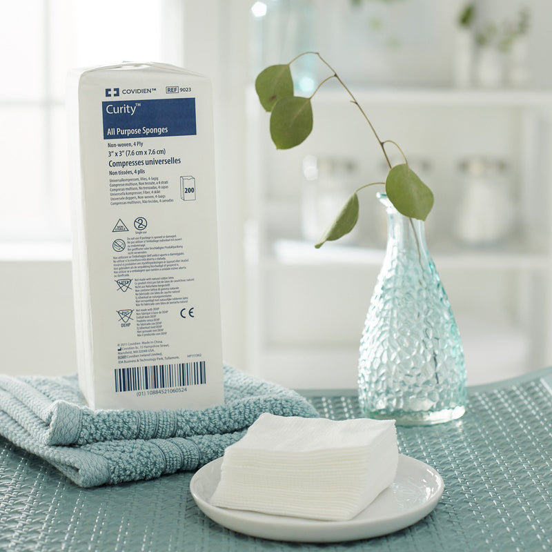Curity™ Nonwoven Sponge 3 X 3 Inch 4-Ply NonSterile 200 per Pack (153822_BG) 200/BG