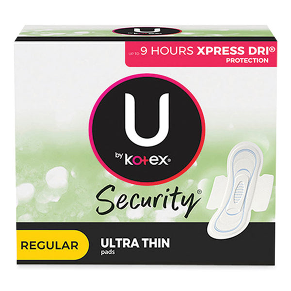 Kotex® U by Kotex Security Regular Ultrathin Pad with Wings, Unscented, 36/Pack (KCC53631)