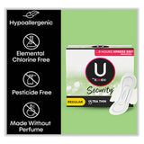 Kotex® U by Kotex Security Regular Ultrathin Pad with Wings, Unscented, 36/Pack (KCC53631) Pack of 36