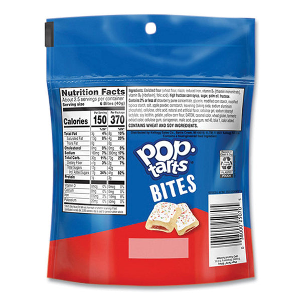 Kellogg's® Pop Tarts Bites, Frosted Strawberry, 3.5 oz Bag, 6/Carton (KEB25069) Case of 6