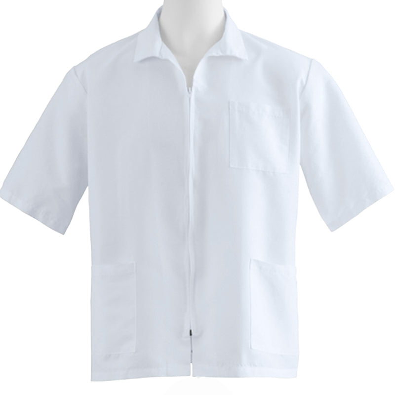 Unisex Front-Zip Smock, White, Size 3XL, 1/EA  (87005QHWXXXL) Each