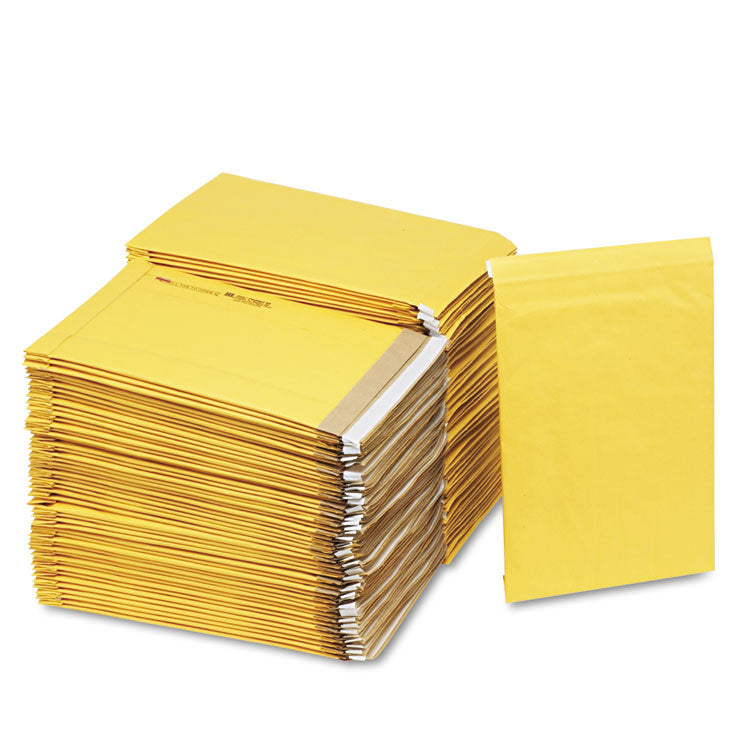 Sealed Air Jiffy Padded Mailer, #5, Paper Padding, Self-Adhesive Closure, 10.5 x 16, Golden Kraft, 100/Carton (SEL86708) Case of 100