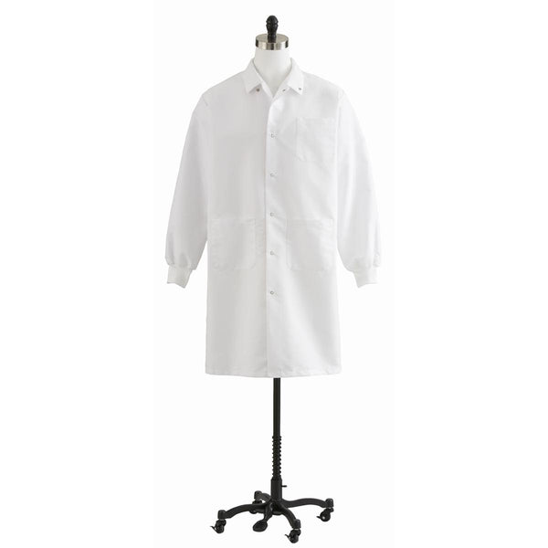 Unisex Knee-Length Lab Coat, White, Size M, 1/EA  (87026QHWM) Each