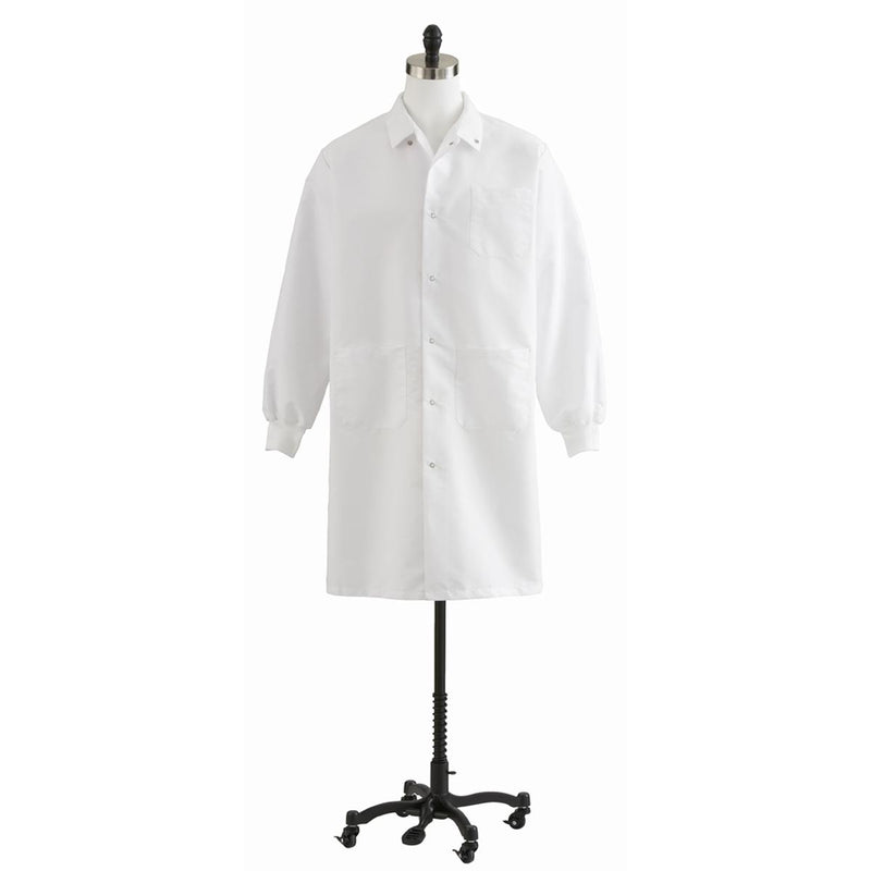 Unisex Knee-Length Lab Coat, White, Size XL, 1/EA  (87026QHWXL) Each