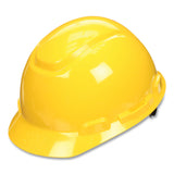 3M™ SecureFit Hard Hat with Uvicator, Four-Point Ratchet Suspension, Yellow (MMMH702SFRUV)