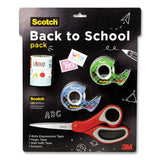 Scotch® Back To School Pack, Assorted Tapes Plus Scissors/Kit (MMMPKSCOTCH21)