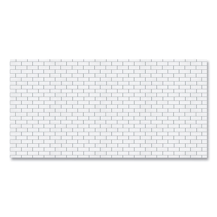 Pacon® Fadeless Paper Roll, 50 lb Bond Weight, 48 x 50 ft, White Subway Tile (PAC57505)