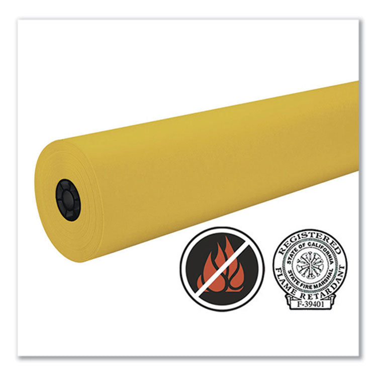 Pacon® Decorol Flame Retardant Art Rolls, 40 lb Cover Weight, 36 x 1,000 ft, Gold (PAC101211)