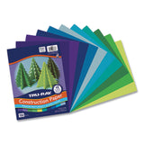 Pacon® Tru-Ray Construction Paper, 76 lb Text Weight, 9 x 12, Cool Assorted Colors, 150/Pack (PACP6687)