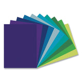 Pacon® Tru-Ray Construction Paper, 76 lb Text Weight, 9 x 12, Cool Assorted Colors, 150/Pack (PACP6687)