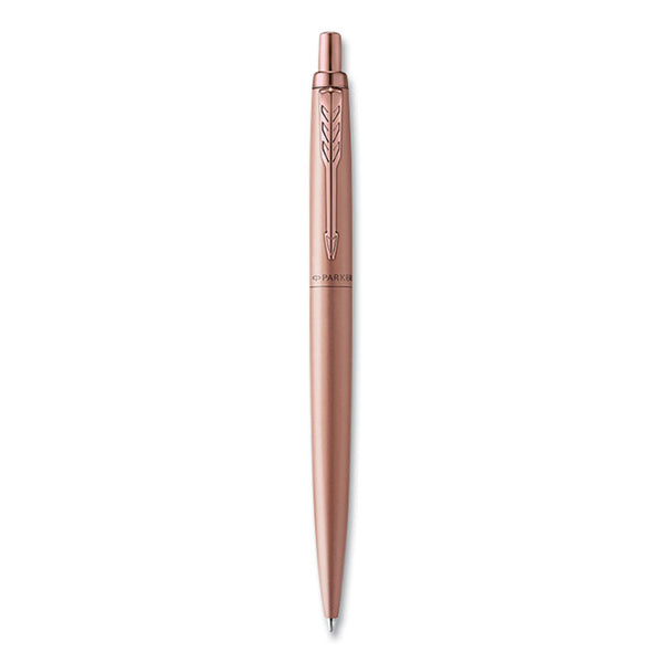 Parker® Jotter XL Retractable Ballpoint Pen, Medium Point, Blue Ink, Rose Gold Barrel (PAR2122759)