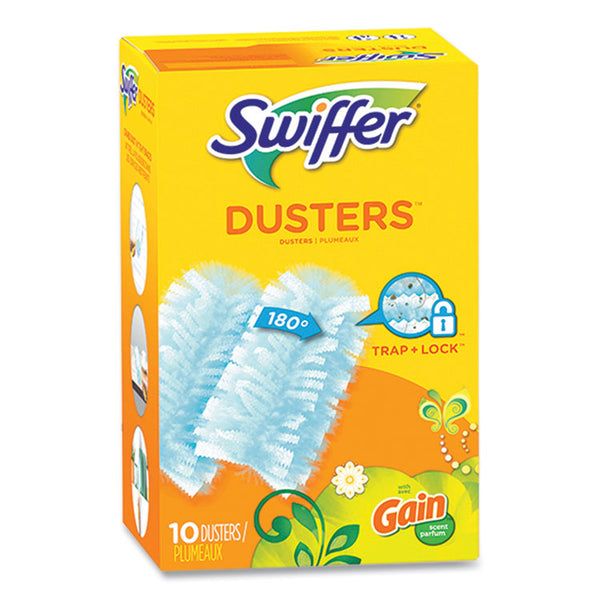 Swiffer® Dusters Refill, Dust Lock Fiber, Blue, Gain Original Scent, 10/Pack (PGC08306)