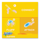 Swiffer® Dusters Starter Kit, Dust Lock Fiber, 6" Handle, Blue/Yellow, Gain Scent (PGC74330)