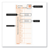 uPunch™ Time Card for PK1100 Time Clock, Two Sides, 3.38 x 8.25, 100/Pack (PPZC1100) Pack of 100