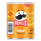 Pringles Grab & Go Cheddar Cheese Crisps, 1.4 oz Can, 12 Carton (PRG84556) Case of 12