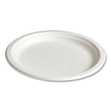 Perk™ PFAS-Free Compostable Bagasse Plates, 9" dia, White, 250/Pack (PRK61287) Pack of 250