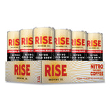 RISE Brewing Co.® Nitro Cold Brew Latte, Original Black, 7 oz Can, 12/Carton (RSB00043) Case of 12