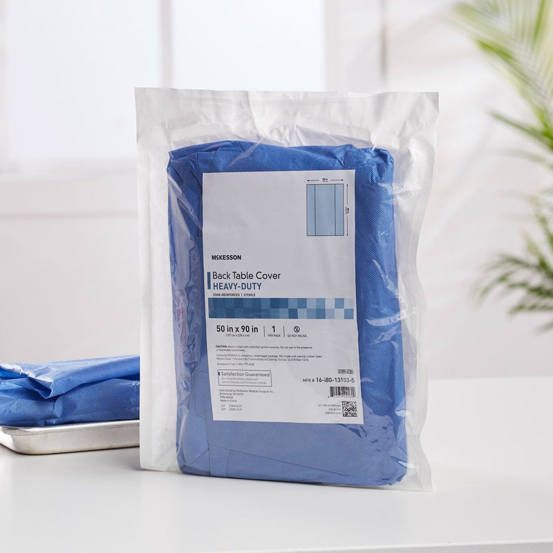 McKesson Table Drape 50 X 90 Inch For Back Table (1130794_PK) 1/PK