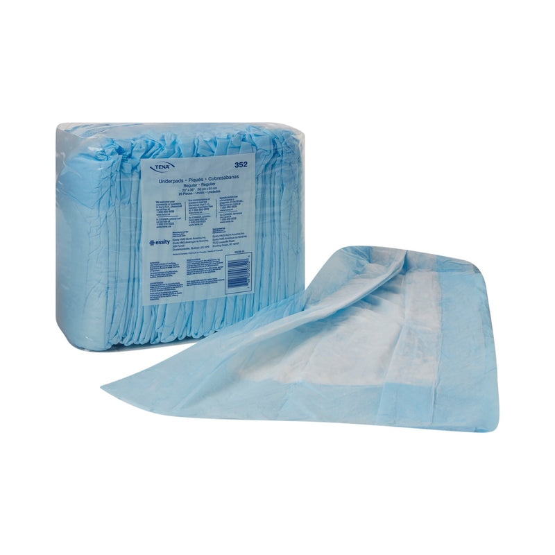 TENA® Regular Disposable Underpad 23 X 36 Inch Fluff Light Absorbency (762735_CS) 150/CS