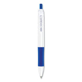 Zebra® Sarasa Dry X1+ Retractable Gel Pen, Medium 0.7 mm, Blue Ink, White/Blue Barrel, 12/Pack (ZEB41520) Dozen