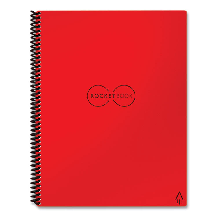 Rocketbook Core Smart Notebook, Dotted Rule, Red Cover, (16) 11 x 8.5 Sheets (RKBEVRLKCBG) Each