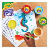 Crayola® Spill Proof Washable Paints, 5 Colors, 1.4 oz Cups, 5 Sets/Carton (CYO542313)