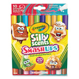 Crayola® Silly Scents Smash Up Dual Ended Markers, Broad Tip, Assorted, 10/Pack (CYO588342)