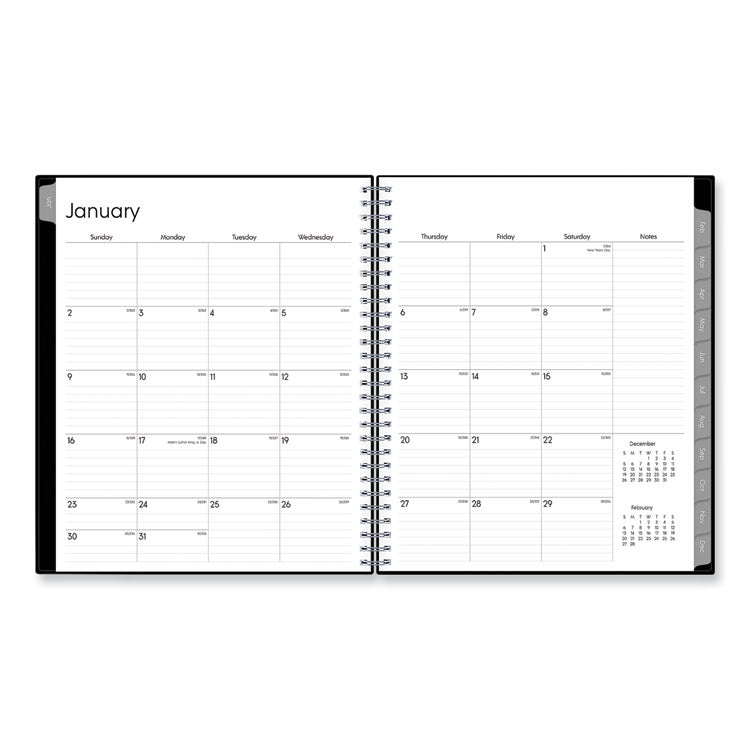 Enterprise Monthly Planner, 10 x 8, Black Cover, 12-Month (Jan to Dec): 2025 (BLS131794)