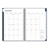 Blue Sky® Ashlyn Weekly/Monthly Planner, Floral Artwork, 8 x 5, Navy/Multicolor Cover, 12-Month (Jan to Dec): 2026 (BLS143958)