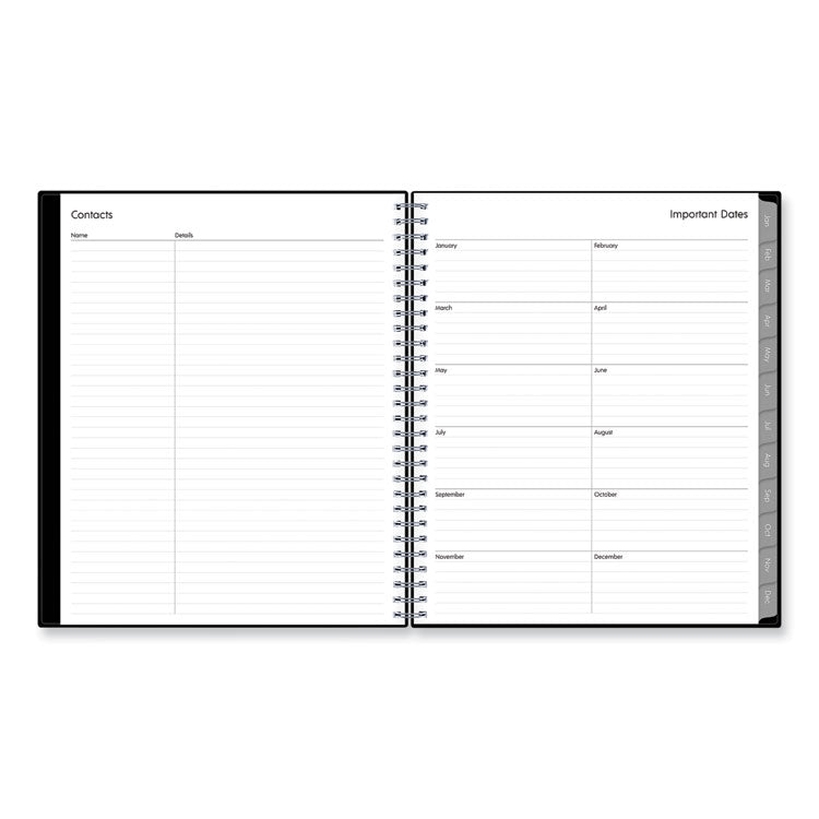 Enterprise Monthly Planner, 10 x 8, Black Cover, 12-Month (Jan to Dec): 2025 (BLS131794)