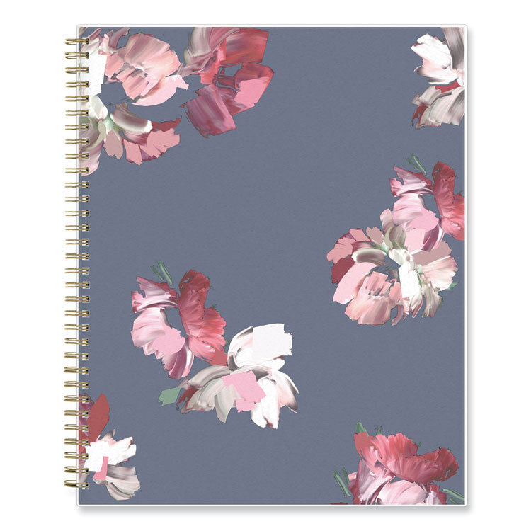 Life Note-It Leah Weekly/Monthly Notes Planner, Floral Artwork, 11 x 8.5, Gray/Pink/White Cover, 12-Month (Jan to Dec): 2025 (BLS139479)