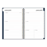 Blue Sky® Ashlyn Weekly/Monthly Planner, Floral Artwork, 8 x 5, Navy/Multicolor Cover, 12-Month (Jan to Dec): 2026 (BLS143958)