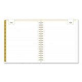 Day Designer Navy Stripe Daily/Monthly Planner, Horizontal Stripe Artwork, 10 x 8, Navy/White Cover, 12-Month (Jan-Dec): 2025 (BLS142098)